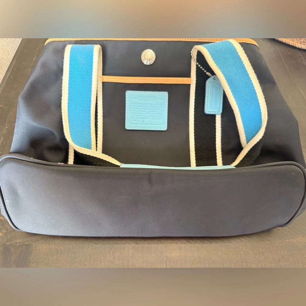 Coach Black and Blue Tote Bag - Picture 16 of 16